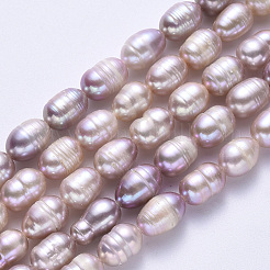 Нити из натурального культивированного пресноводного жемчуга&nbsp;LS-PEAR-N012-07H