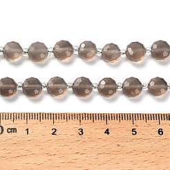 Серые натуральные бусины из агата &nbsp;G-B153-B01