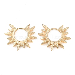 Латунные серьги обруча&nbsp;EJEW-P334-01G