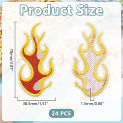 24 шт. Компьютеризированная вышивка ткань утюгом / пришить патчи&nbsp;DIY-HY0003-09