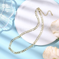 Цепочки Фигаро из латуни толщиной 5.5 мм&nbsp;NJEW-JN05575