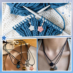 Кулон из драгоценных камней в виде звезды&nbsp;HJEW-AB00334