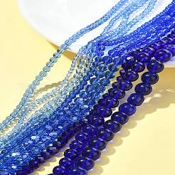 Стеклянные бусины с гальваническим покрытием &nbsp;EGLA-FS0001-42D