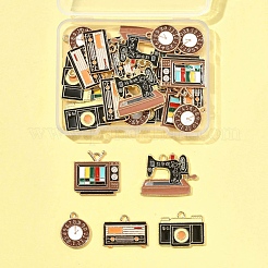 25шт 5 стиля подвески из сплава с эмалью&nbsp;ENAM-FS0003-14