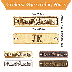 96 шт. 4-х цветные подвески-соединители из сплава в тибетском стиле&nbsp;FIND-GO0002-11