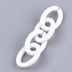 Кольца из искусственного жемчуга из акрила&nbsp;OACR-S024-40