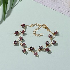 Браслеты из бисера ручной работы сглаз лэмпворк&nbsp;BJEW-JB05855-02