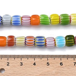 Бусины в форме шеврона из стекла миллефиори ручной работы&nbsp;LAMP-Z019-02A