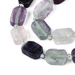 Природных красочные флюорита бисер нитей&nbsp;G-T138-26A-12