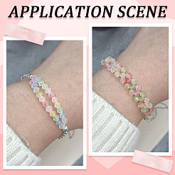 100 г матовых стеклянных бусин&nbsp;FGLA-PA0001-01A