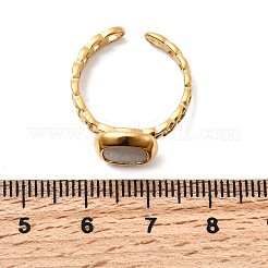 Нержавеющая сталь 304 с открытыми манжетными кольцами&nbsp;RJEW-K248-21G