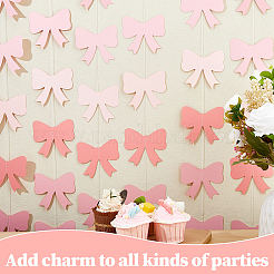 8 шт. бумажные флаги-банты с бантом&nbsp;AJEW-DC0003-25