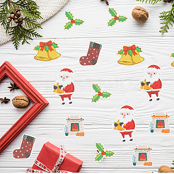 2 комплект из 2-х самоклеящихся ПВХ-наклеек с рождественской тематикой&nbsp;DIY-SC0032-86