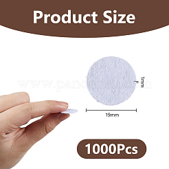 1000 шт. плоская круглая фетровая ткань&nbsp;DIY-DC0003-89B