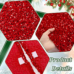 Юбка из полиэстера с пайетками для рождественской елки&nbsp;DIY-WH0622-400A