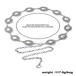 Цепочка на талию с овальными звеньями&nbsp;AJEW-CJC0006-03AS