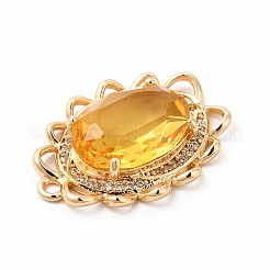 Латунь со стеклянными подвесками k9&nbsp;KK-B071-16G