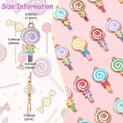 40шт 8 стиля подвески из сплава с эмалью&nbsp;ENAM-CJ0005-19