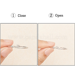 Серьги-кольца из нержавеющей стали 304&nbsp;STAS-UN0015-68