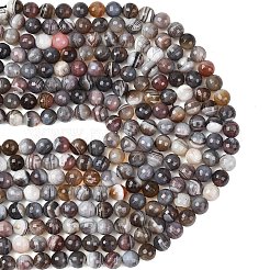 Природные Ботсвана агат бисер нитей&nbsp;G-G453-B01-10mm