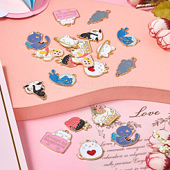 20 шт. двухцветные милые подвески из сплава&nbsp;ENAM-TA0001-91