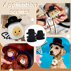 Круглая основа для шляпы-волшебницы из ткани ЭВА для куклы&nbsp;AJEW-WH0455-258B