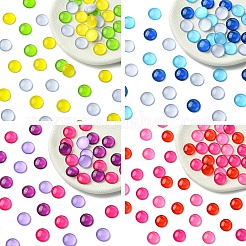 50шт 3 цвета стеклянные кабошоны&nbsp;GGLA-YW0005-01D