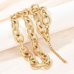 Цепочки из текстурированной проволоки толщиной 13 мм из нержавеющей стали 304&nbsp;NJEW-Z105-02G