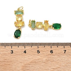 Латунные микро проложить кубического циркония подвески&nbsp;KK-H259-12A-G01