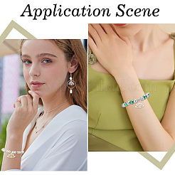 24 шт. подвески из нержавеющей стали 201 двух цветов&nbsp;STAS-SC0005-73