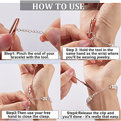 5 шт. 5 стиля железных зажимов-крокодилов&nbsp;AJEW-SC0002-29RG