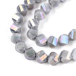 Антикоррозийные гальванические стеклянные бусины&nbsp;GLAA-T025-6mm-14A