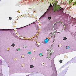 60 шт. 5-х цветные бусины из нержавеющей стали 304&nbsp;STAS-UN0039-52