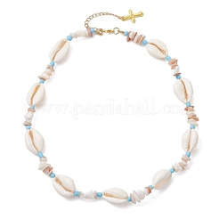 Ожерелья из натуральных морских ракушек каури&nbsp;NJEW-JN05848