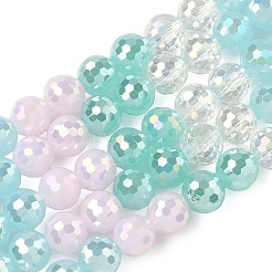 Стеклянные бусины с гальваническим покрытием &nbsp;EGLA-D300-06-8mm-15