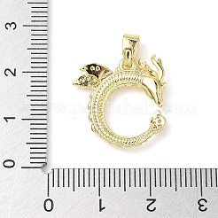 Латунные микро проложить кубического циркония подвески&nbsp;ZIRC-I356-18G