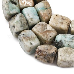 Натуральные бусы из хризоколлы и лазурита&nbsp;G-D098-D12