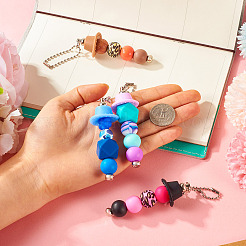 Украшение подвески из силиконовых бусин&nbsp;HJEW-TA00189