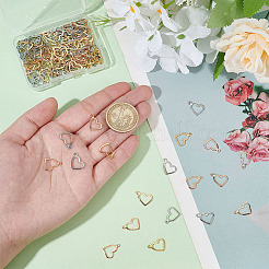 120 шт. 3-х цветные подвески из нержавеющей стали 304&nbsp;STAS-WR0001-19B