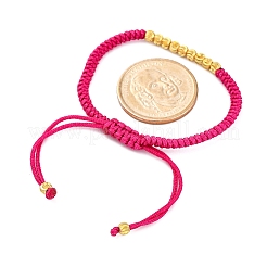 Плетеные браслеты из полиэфирного шнура для женщин&nbsp;BJEW-L698-01G-07