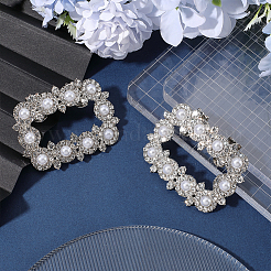 Украшение обуви из сплава со стразами&nbsp;FIND-GF0006-01B-P