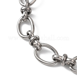 Браслеты из овальной цепочки из нержавеющей стали 304 для женщин&nbsp;BJEW-JB12855-02