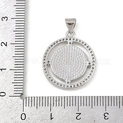 Латунные микро проложить кубического циркония подвески&nbsp;KK-P323-11G-P02