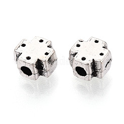 Сплавочные овальные бусины тибетского стиля &nbsp;PALLOY-T093-35AS