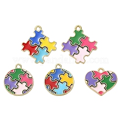 10шт 5 стиля подвески из сплава с эмалью&nbsp;ENAM-YW0003-87