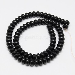 Синтетических нитей бирюзовые бусы&nbsp;TURQ-G109-6x4mm-02