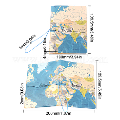 1 шт. чехол-обложка для паспорта из искусственной кожи&nbsp;AJEW-CN0001-12C