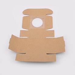 Красно-бумажные картонные шкатулки для драгоценностей&nbsp;LS-CON-WH0039-06B