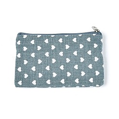 Кошельки из хлопчатобумажной ткани с узором в виде сердечек&nbsp;AJEW-N003-03