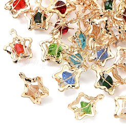 40шт 8 цвета подвески со стразами&nbsp;IFIN-YW0003-95